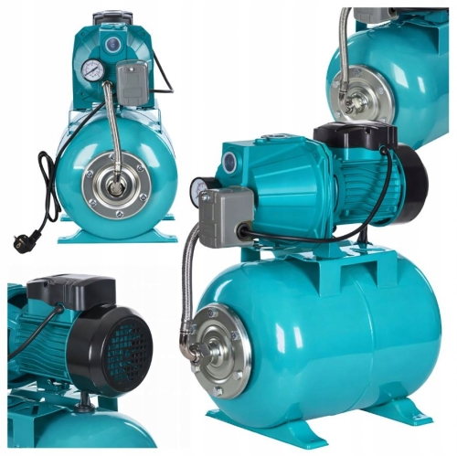 HYDROFOR DO WODY POMPA HYDROFOROWA ZBIORNIK 24L 750W ZESTAW WYDAJNA MOCNA
