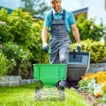 SIEWNIK ROZSIEWACZ UNIWERSALNY RĘCZNY DO NAWOZÓW TRAWY SOLI PIASKU DUŻY