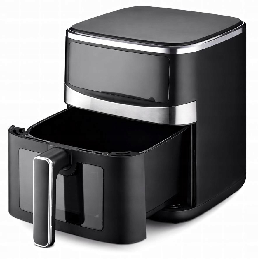 FRYTKOWNICA BEZTŁUSZCZOWA AIR FRYER 5L FRYTOWNICA 1500W 8 PROGRAMÓW MOCNA