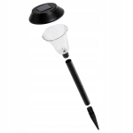 ZESTAW 6 LAMP LAMPY OGRODOWE SOLARNE WBIJANE WODOODPORNE 41CM ZEWNĘTRZNE