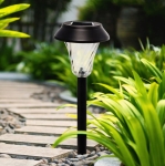 ZESTAW 6 LAMP LAMPY OGRODOWE SOLARNE WBIJANE WODOODPORNE 41CM ZEWNĘTRZNE