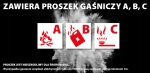 KULA GAŚNICZA GAŚNICA PROSZKOWA A B C SAMOCHODOWA 0,5 KG