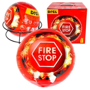 Feuerlöschkugel 4 KG - Pulver A B C - für Zuhause, Werkstatt, Auto-Pulverfeuerlöscher