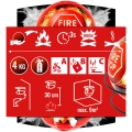 Feuerlöschkugel 4 KG - Pulver A B C - für Zuhause, Werkstatt, Auto-Pulverfeuerlöscher