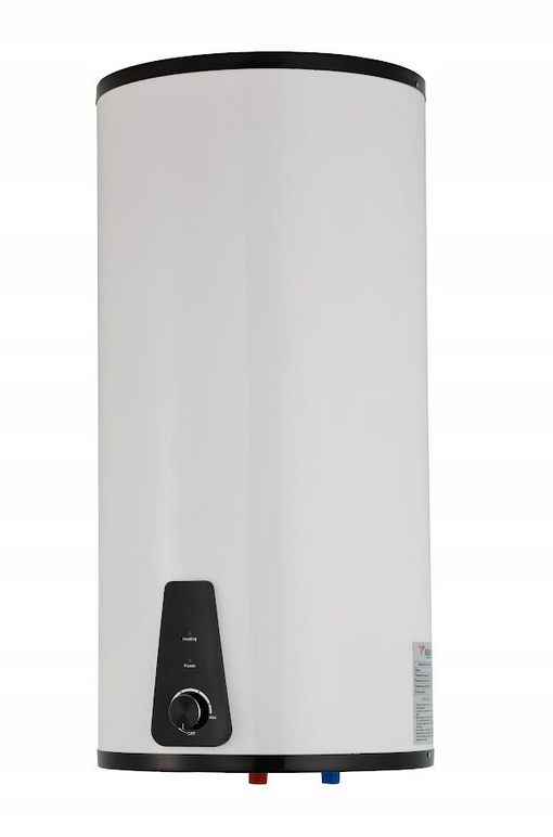 ELEKTRYCZNY OGRZEWACZ WODY 100L 2000W PRZEPŁYWOWY DOLNY NADUMYWALKOWY BIAŁY