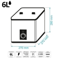 ELEKTRYCZNY PODGRZEWACZ WODY 6L 2000W 230V GÓRNY PODUMYWALKOWY PIONOWY