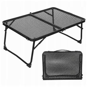 Klappbarer, tragbarer Campingtisch aus Aluminium für Touristen, 60 x 40 cm