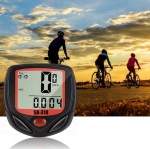 LICZNIK ROWEROWY WODOODPORNY PREDKOŚCIOMIERZ LCD PRĘDKOŚĆ ZEGAR 15 FUNKCJI