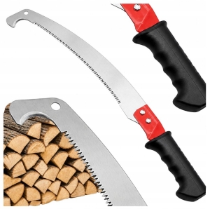 Handsäge für Äste und Holz mit Haken, Stahl, Gartensäge 40 cm
