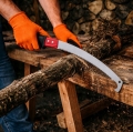 PIŁA RĘCZNA DO GAŁĘZI DREWNA DRZEWA Z HAKIEM PIŁKA OGRODOWA STALOWA 40 CM
