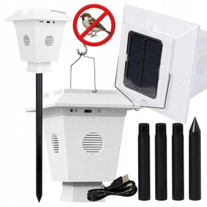 Ultraschall-Solar-Tiervertreiber für Vögel und Tauben, wasserdicht, 1600 m