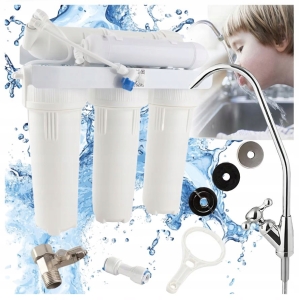 5-stufiges Wasserfiltersystem mit Ionisator und Umkehrosmoseanlage