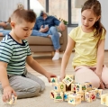 KLOCKI EDUKACYJNE PIANKOWE NAUKA ANGIELSKIEGO DLA DZIECI 20 ELEMENTÓW