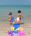WIADERKO FOREMKI 9 SZT ZABAWEK PLAŻOWYCH OGRODOWYCH DO PIASKOWNICY DZIECI