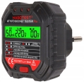 TESTER NAPIĘCIA GNIAZD SIECIOWYCH ELEKTRYCZNYCH GNIAZDEK KONTAKTÓW LCD RCD
