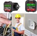 TESTER NAPIĘCIA GNIAZD SIECIOWYCH ELEKTRYCZNYCH GNIAZDEK KONTAKTÓW LCD RCD