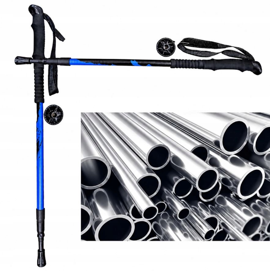 KIJ KIJEK TREKINGOWY REGULOWANY 65-135cm DO CHODZENIA NORDIC WALKING LASKA