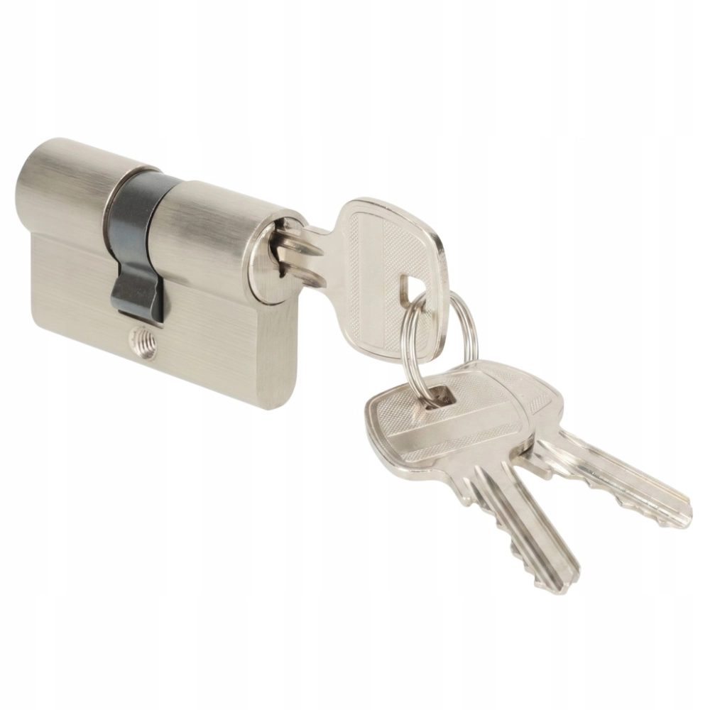 WKŁADKA A2 28/36 DRZWIOWA DO ZAMKA NIKIEL SATYNA 3 KLUCZE DWUSTRONNA