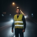 KAMIZELKA OSTRZEGAWCZA ODBLASKOWA ŻÓŁTA ROBOCZA DROGOWA ROZMIAR 6XL