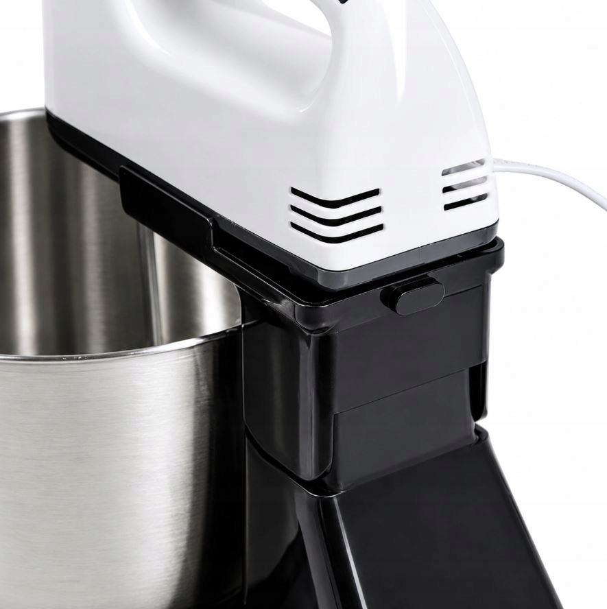 ROBOT KUCHENNY MIKSER RĘCZNY MOCNY Z STALOWĄ MISĄ 7 PRĘDKOŚCI 100W KOŃCÓWKI