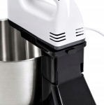 ROBOT KUCHENNY MIKSER RĘCZNY MOCNY Z STALOWĄ MISĄ 7 PRĘDKOŚCI 100W KOŃCÓWKI