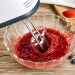 ROBOT KUCHENNY MIKSER RĘCZNY MOCNY Z STALOWĄ MISĄ 7 PRĘDKOŚCI 100W KOŃCÓWKI