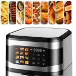 FRYTKOWNICA BEZTŁUSZCZOWA AIR FRYER 8L FRYTKOWNICA 1700W 12 PROGRAMÓW MOCNA