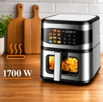 FRYTKOWNICA BEZTŁUSZCZOWA AIR FRYER 8L FRYTKOWNICA 1700W 12 PROGRAMÓW MOCNA