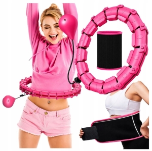 HULA HOP HULA HOP MIT GEWICHT UND PROJEKTIONEN SCHLANKHEITS-FALTBAR + GÜRTEL