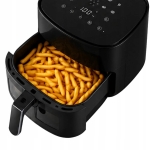 FRYTKOWNICA BEZTŁUSZCZOWA AIR FRYER 5L FRYTKOWNICA 1500W 9 PROGRAMÓW MOCNA