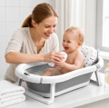 WANIENKA SKŁADANA DLA DZIECKA NIEMOWLĄT WANNA Z TERMOMETREM LCD PODUSZKA