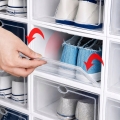 SZAFKA MODUŁOWA ORGANIZER NA BUTY ZAMYKANA Z KLAPKĄ 12 SZTUK BIAŁE