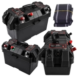 POJEMNIK SKRZYNKA AKUMULATOROWA 12V BOX NA AKUMULATOR Z WOLTOMIERZEM 2X USB