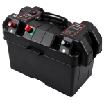 POJEMNIK SKRZYNKA AKUMULATOROWA 12V BOX NA AKUMULATOR Z WOLTOMIERZEM 2X USB