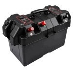 POJEMNIK SKRZYNKA AKUMULATOROWA 12V BOX NA AKUMULATOR Z WOLTOMIERZEM 2X USB