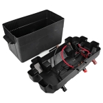 POJEMNIK SKRZYNKA AKUMULATOROWA 12V BOX NA AKUMULATOR Z WOLTOMIERZEM 2X USB