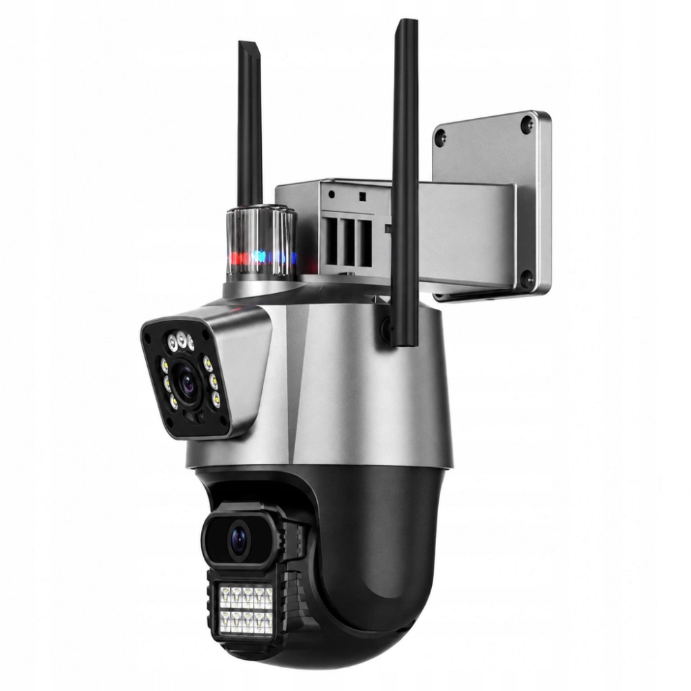 KAMERA PODWÓJNA WIFI ZEWNĘTRZNA WEWNĘTRZNA OBROTOWA SMART DETEKCJA ALARM IP