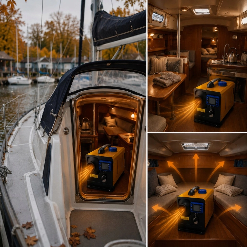NAGRZEWNICA SPALINOWA DMUCHAWA OLEJOWA WEBASTO 8KW 12/24V BLUETOOTH