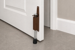 PODPÓRKA GARAŻOWA 13 cm STOPER DO DRZWI BRAM GARAŻU METALOWA BRĄZOWA