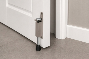 PODPÓRKA GARAŻOWA 13 cm STOPER DO DRZWI BRAM GARAŻU METALOWA NIKIEL