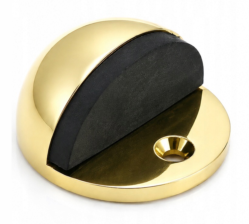 ODBOJNIK DRZWIOWY SFERA 45x25 mm ODBÓJ DO DRZWI OGRANICZNIK STOPER ZŁOTY