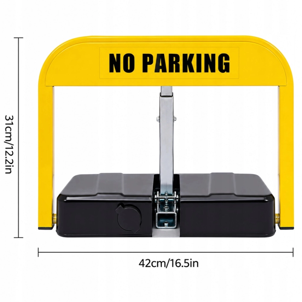 BLOKADA PARKINGOWA AUTOMATYCZNA SKŁADANA ZDALNIE STEROWANA 2X PILOT 42X31CM