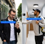 INTELIGENTNY WIDEODOMOFON DZWONEK BEZPRZEWODOWY Z KAMERĄ SMART WIFI PIR