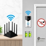 INTELIGENTNY WIDEODOMOFON DZWONEK BEZPRZEWODOWY Z KAMERĄ SMART WIFI PIR