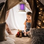PRZENOŚNA LAMPA OWADOBÓJCZA UV NA MUCHY KOMARY ĆMY OWADYDO OGRODU NA TARAS