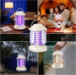 PRZENOŚNA LAMPA OWADOBÓJCZA UV NA MUCHY KOMARY ĆMY OWADYDO OGRODU NA TARAS