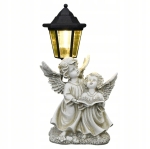 ANIOŁEK SOLARNY LAMPION ZNICZ DEKORACJA NA CMENTARZ DO OGRODU 33,5CM