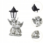 ANIOŁEK SOLARNY LAMPION ZNICZ DEKORACJA NA CMENTARZ DO OGRODU 33,5CM