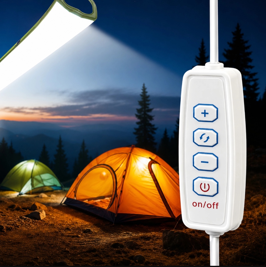 NADMUCHIWANA DMUCHANA LAMPA LED KEMPINGOWA TURYSTYCZNA USB 90x12cm 500 Lm