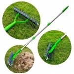 AERATOR WERTYKULATOR RĘCZNY GRABIE WAHADŁOWE DO TRAWY ZIEMI STALOWE 130cm